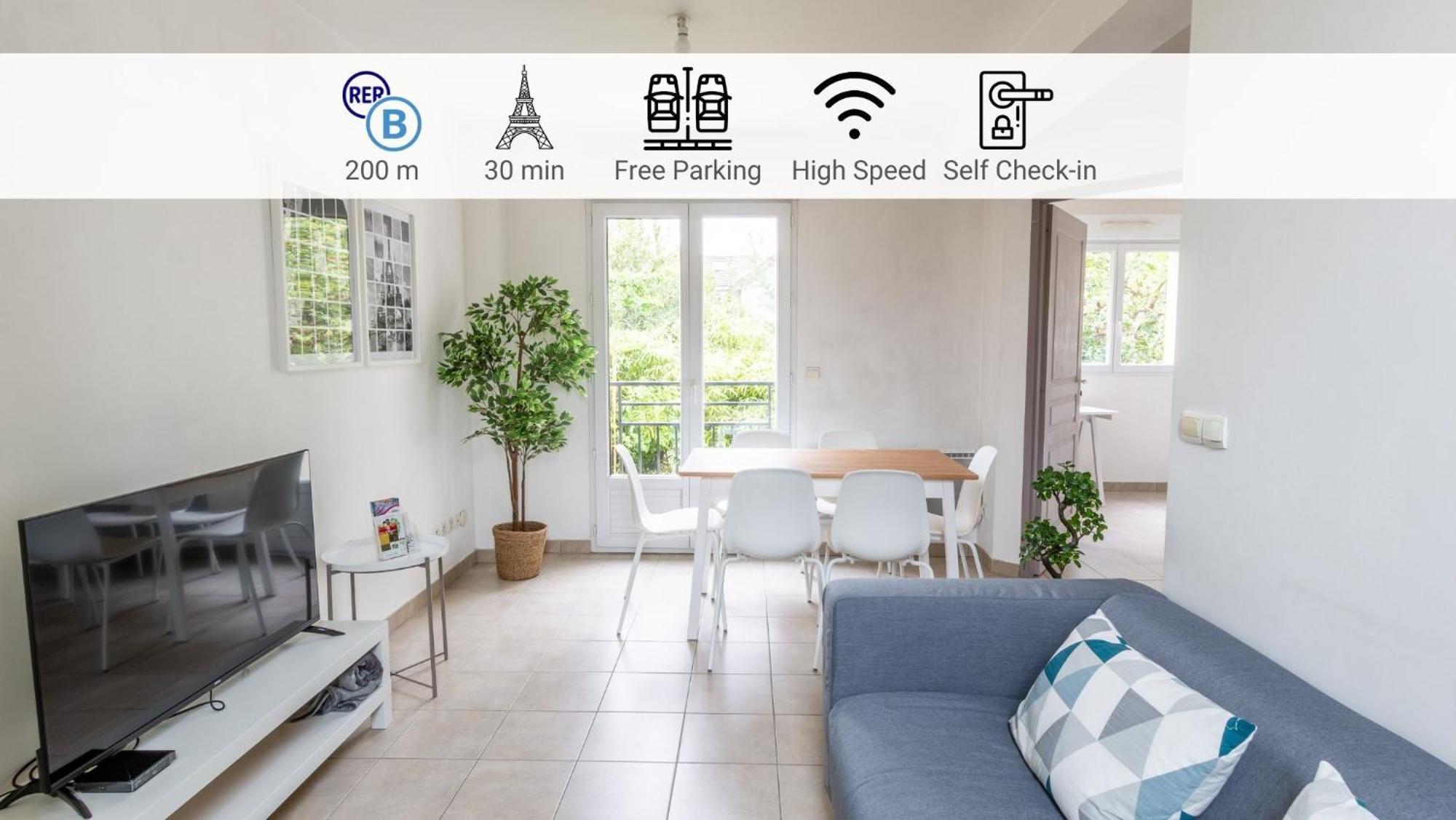 Le Poincare, Proche Gare Rer, Parking, Arrivee Autonome Apartment Palaiseau Bagian luar foto